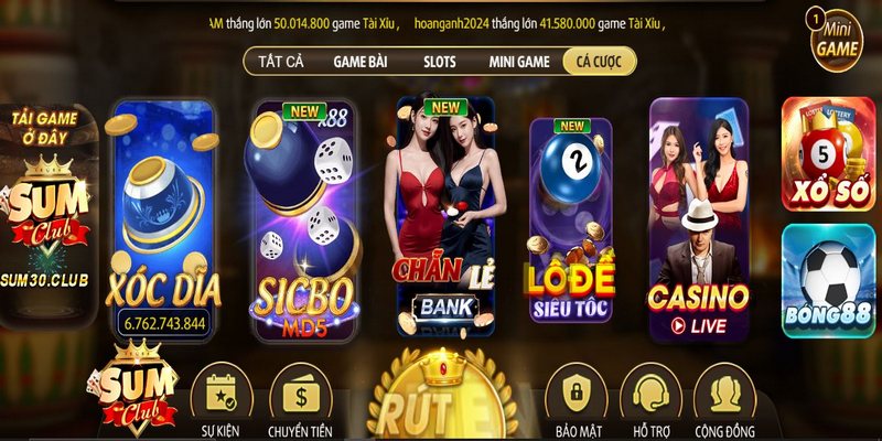 Nhiều giải pháp trò chơi đặt cược khác có tại SUMCLUB Nhiều giải pháp trò chơi đặt cược khác có tại SUMCLUB